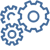 Logo de trois engrenage