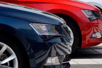 Devant d'une voiture de couleur noir