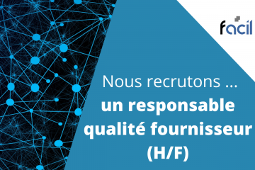 Offre d'emploi : nous recrutons un responsable qualité fournisseur (homme/femme)